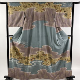 訪問着 身丈161cm 裄丈63.5cm 正絹 秀品 【中古】(着物)