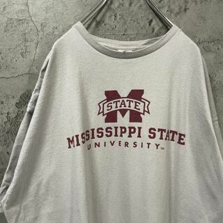MISSISSIPPI STATE カレッジロゴ シンプル ビック Tシャツ(Tシャツ/カットソー(半袖/袖なし))