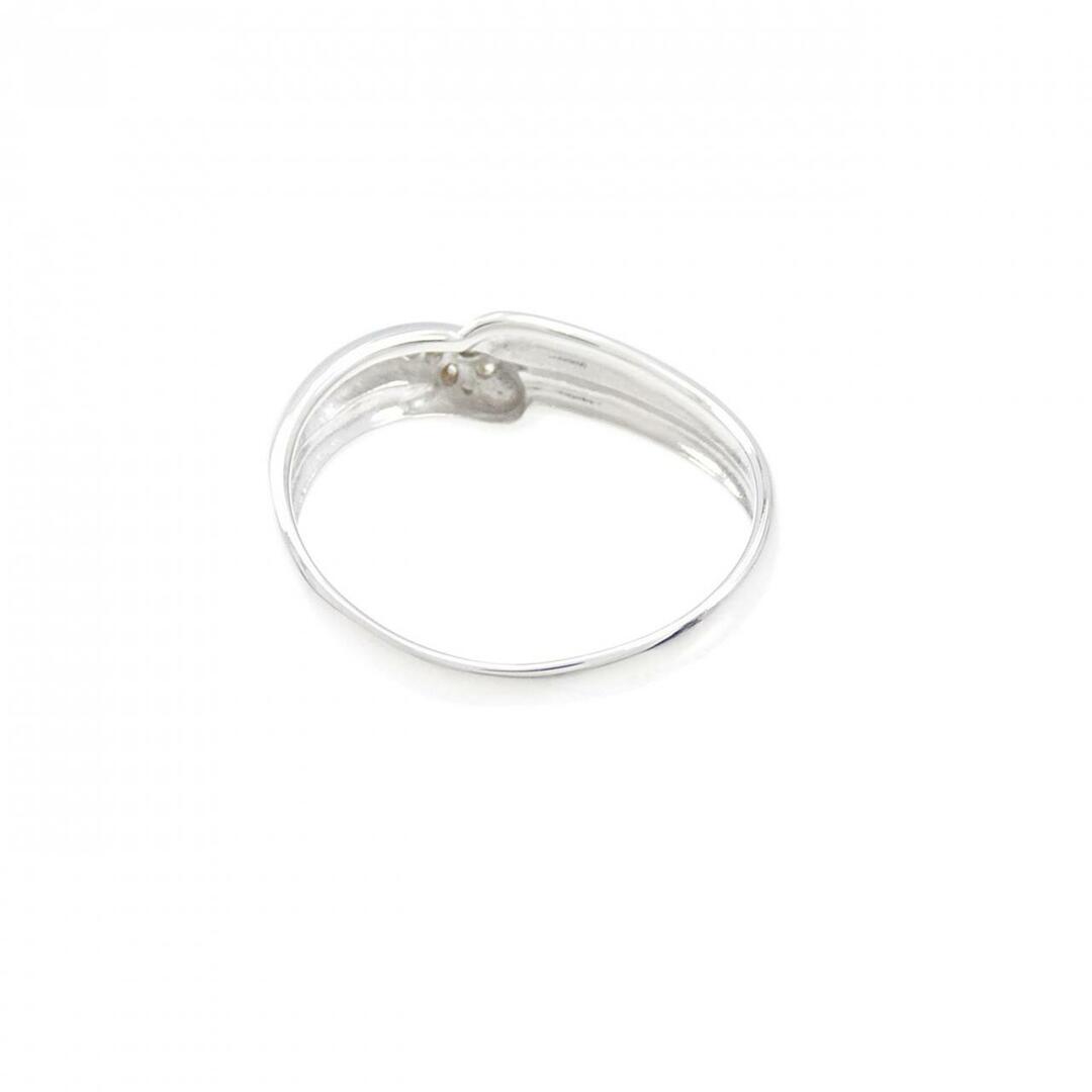 K18WG ダイヤモンド ピンキー リング 0.03CT レディースのアクセサリー(リング(指輪))の商品写真