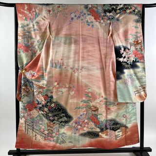 振袖 身丈156.5cm 裄丈64cm 正絹 秀品 【中古】(着物)