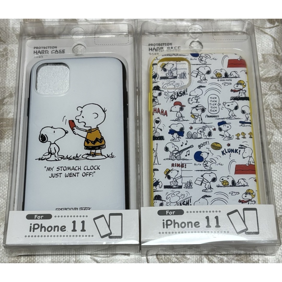 【iPhone11 ハードケース　スヌーピー2個セット】未開封品 エンタメ/ホビーのアニメグッズ(その他)の商品写真