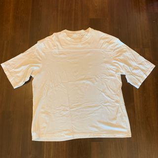 白　WHITE T シャツ　XXL オーバー　サイズ　大きい　無地　ストリート(Tシャツ/カットソー(半袖/袖なし))