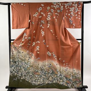 訪問着 身丈160cm 裄丈63.5cm 正絹 美品 秀品 【中古】(着物)