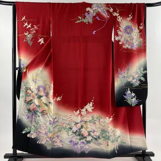 振袖 身丈158cm 裄丈65.5cm 正絹 秀品 【中古】(着物)