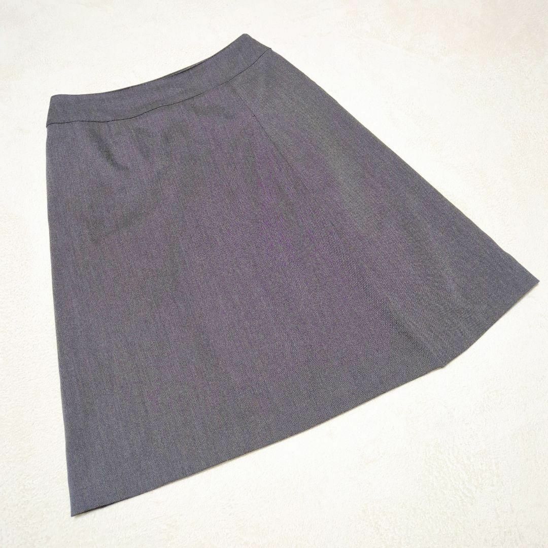 【ヴィンテージ】(38) 台形スカート ミディ丈 無地 シンプル スーツ フレア レディースのスカート(ひざ丈スカート)の商品写真