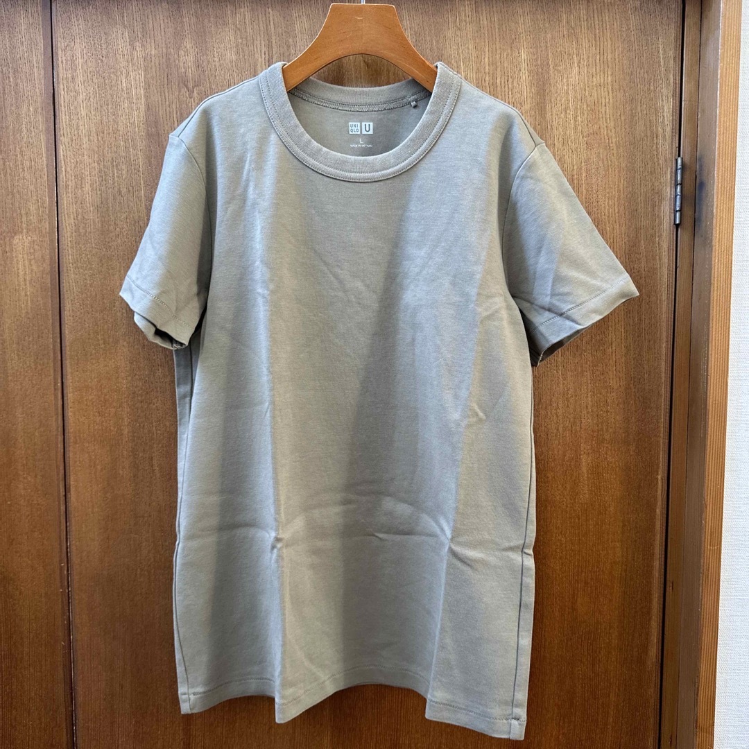 UNIQLO(ユニクロ)のUNIQLO クルーネックTシャツ　L レディースのトップス(Tシャツ(半袖/袖なし))の商品写真