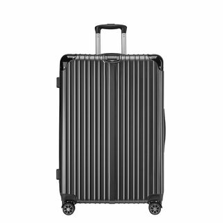 MIHARU6028#スーツケース 超軽量　(グレー　Lサイズ)(旅行用品)
