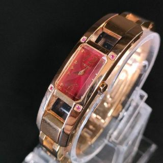 ワイアード(WIRED)の美品【稼働品】SEIKO　WIREDセイコー ワイアード　ゴールド　レッド　QZ(腕時計)