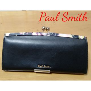 【№611】ポールスミス Paul Smith 長財布 がま口 花柄