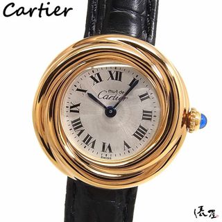 カルティエ(Cartier)の【仕上済】カルティエ マスト トリニティ ローマンダイアル レディース ヴィンテージ Cartier 時計 腕時計 中古【送料無料】(腕時計)