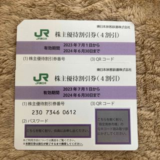 JR東日本株主優待割引券（4割引）2枚