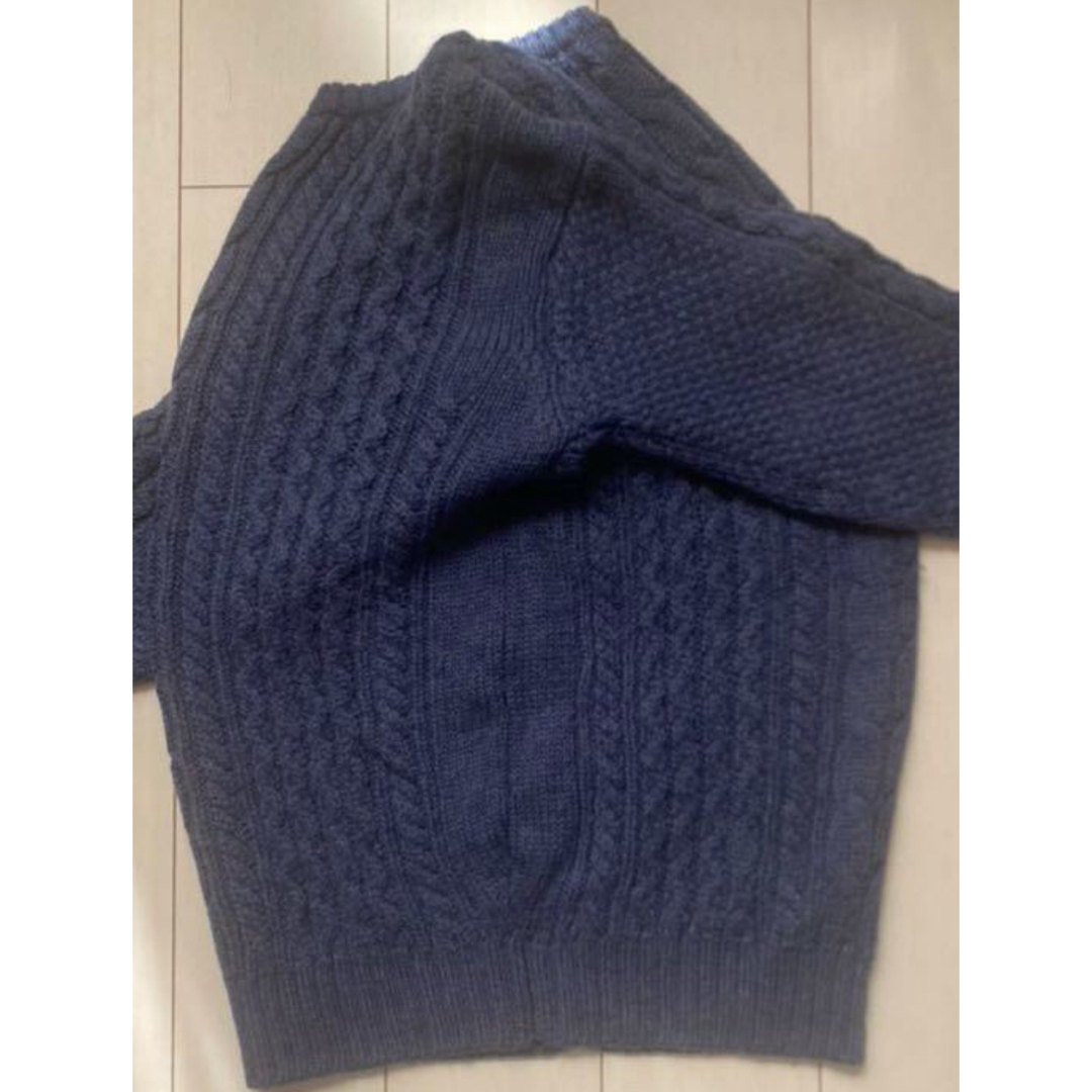 VINTAGE(ヴィンテージ)の美品 90s fisherman knit 肉厚 フィッシャーマン ニット XL メンズのトップス(ニット/セーター)の商品写真