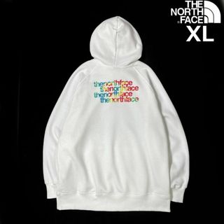 ザノースフェイス(THE NORTH FACE)のノースフェイス W パーカー US限定 グラフィック(XL)白 181130(パーカー)