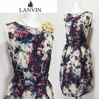 ランバンオンブルー(LANVIN en Bleu)の⁑【新品未使用】ランバン オン　ブルー　セレモニーワンピース　花柄(スーツ)