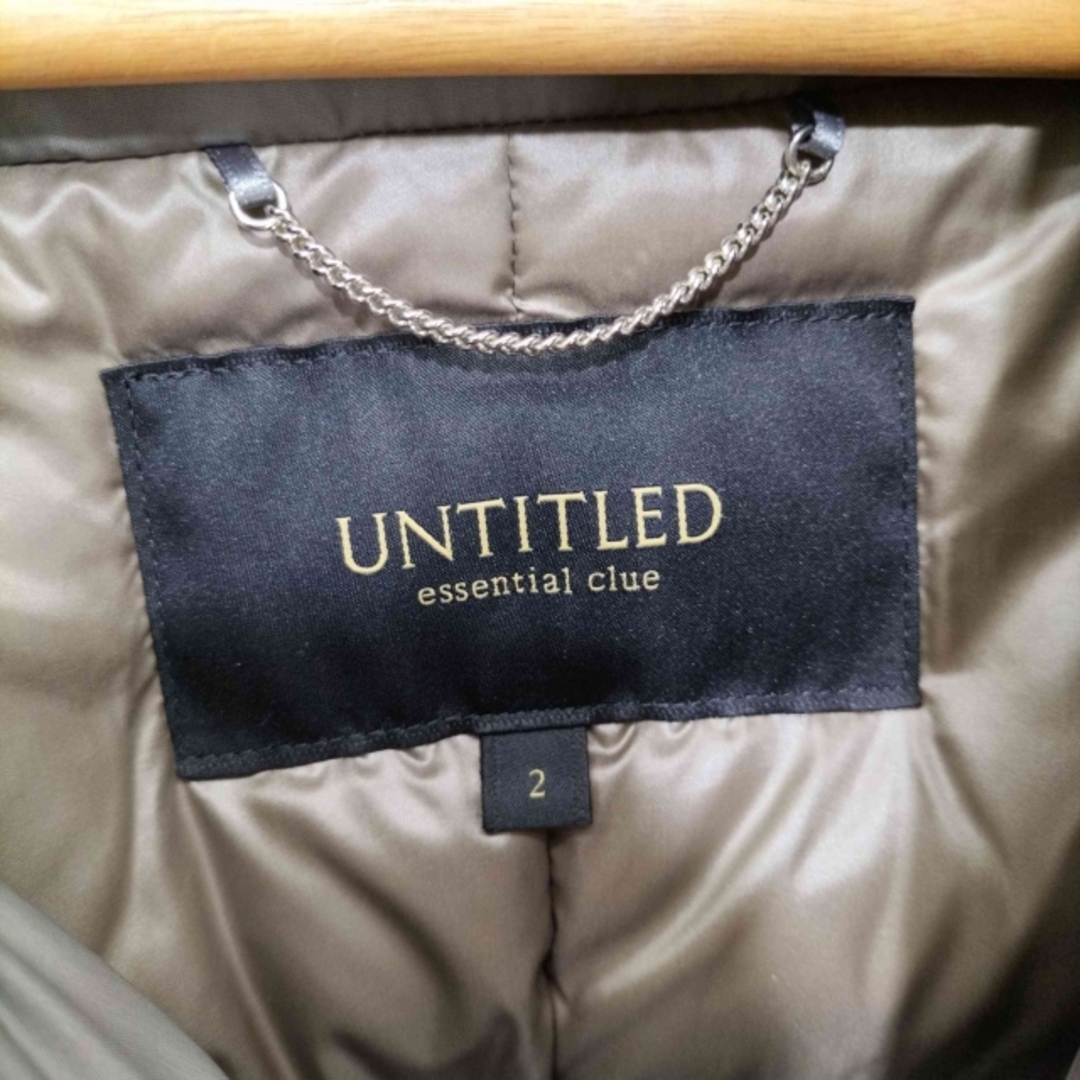 UNTITLED(アンタイトル)のUNTITLED(アンタイトル) ナイロン ロングダウンコート  レディース レディースのジャケット/アウター(ダウンコート)の商品写真
