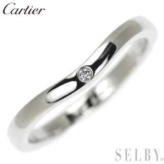 カルティエ(Cartier)のカルティエ Pt950 ダイヤモンド リング バレリーナカーブ 47号(リング(指輪))