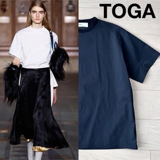 トーガ(TOGA)のトーガ  アーカイブス　TOGA ARCHIVES 半袖 トップス　黒(シャツ/ブラウス(半袖/袖なし))