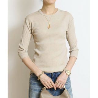 ドゥーズィエムクラス(DEUXIEME CLASSE)のdignity Tシャツ　ドゥーズィエムクラス　ベージュ　新品(Tシャツ(長袖/七分))