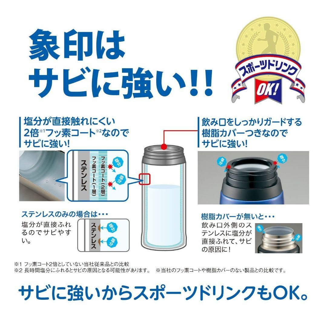 【色: ピンク】象印  ZOJIRUSHI  水筒 直飲み ステンレスボトル ス インテリア/住まい/日用品のキッチン/食器(弁当用品)の商品写真