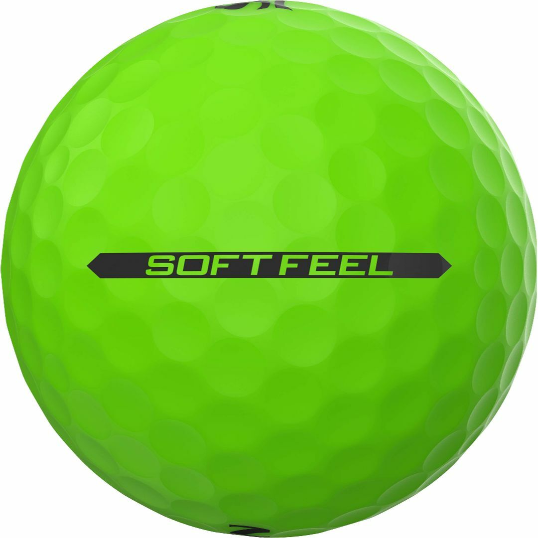 色:グリーンSrixon ソフトフィール ブライトゴルフボール スポーツ/アウトドアのゴルフ(その他)の商品写真