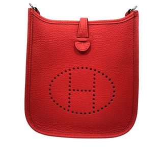 エルメス(Hermes)の　エルメス HERMES エヴリンTPM W刻印 ローズテキサス シルバー金具 トリヨンクレマンス メンズ ショルダーバッグ(ショルダーバッグ)