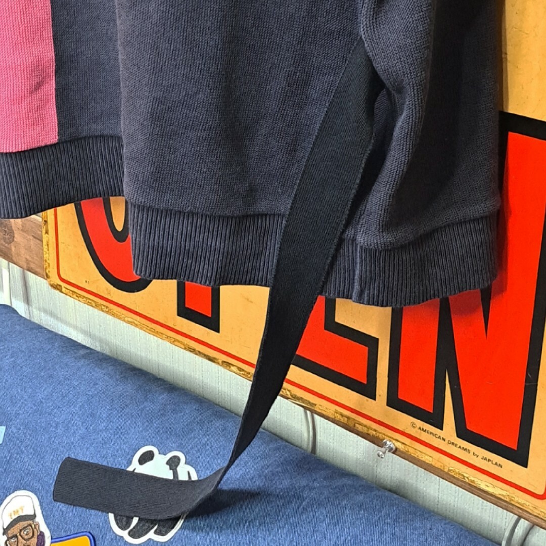 定価2.2万　クルニ　ドルマンスリーブ　半袖　サマーニット　ストライプ　2 メンズのトップス(Tシャツ/カットソー(半袖/袖なし))の商品写真