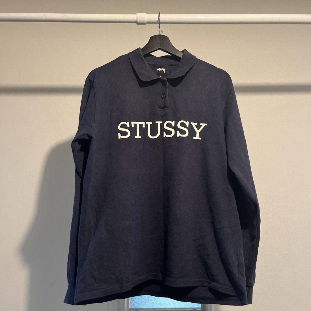 Stussy/ kent rugby bavy ステューシー ラガーシャツ メンズのトップス(Tシャツ/カットソー(半袖/袖なし))の商品写真