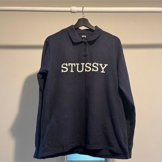 Stussy/ kent rugby bavy ステューシー ラガーシャツ(Tシャツ/カットソー(半袖/袖なし))