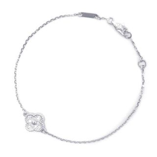 Van Cleef & Arpels - ヴァンクリーフ＆アーペル ブレスレット スウィート アルハンブラ 1モチーフ ダイヤ 12P 計0.08ct K18WG VCARO85600