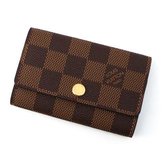 ルイヴィトン(LOUIS VUITTON)のルイヴィトン キーケース ダミエ・エベヌ ミュルティクレ6 N62630 LOUIS VUITTON ブラウン(キーケース)