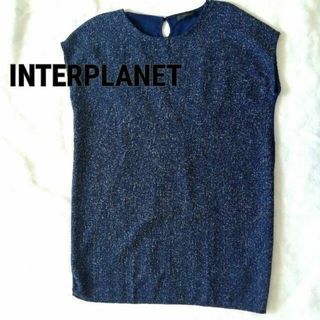 INTERPLANET　チュニック　トップス　ネイビー(チュニック)