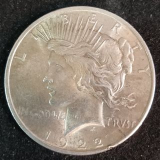 銀貨アメリカ 1925年 ピースダラー１ドル銀貨大型自由の女神silver900(金属工芸)