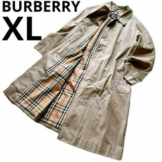 バーバリー(BURBERRY)のバーバリー ステンカラーコート 比翼 ベージュ ノバチェック 96 18 メンズ(ステンカラーコート)