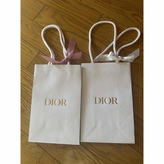 ディオール(Dior)の【美品】ディオール リボン付きショップ袋 ショッパー DIOR(ラッピング/包装)