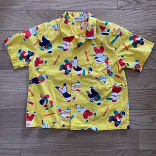 ミキハウス(mikihouse)のミキハウス 子供服 半袖シャツ シャツ 黄色 野球柄 T110-B56(ブラウス)