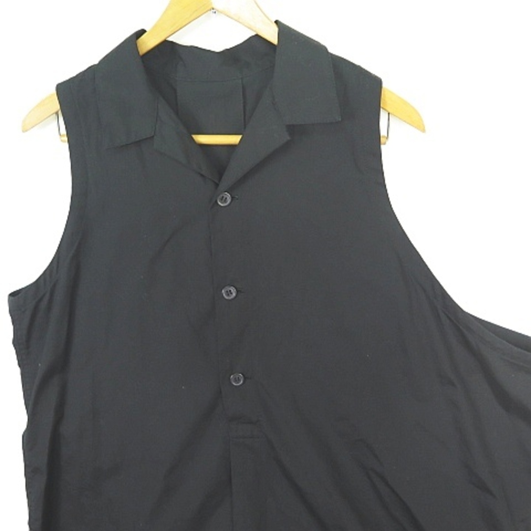 Y's(ワイズ)のワイズ Y's ノースリーブ アシンメトリー プルシャツ 2 ブラック レディースのトップス(シャツ/ブラウス(半袖/袖なし))の商品写真