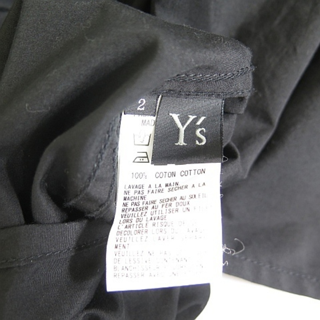Y's(ワイズ)のワイズ Y's ノースリーブ アシンメトリー プルシャツ 2 ブラック レディースのトップス(シャツ/ブラウス(半袖/袖なし))の商品写真