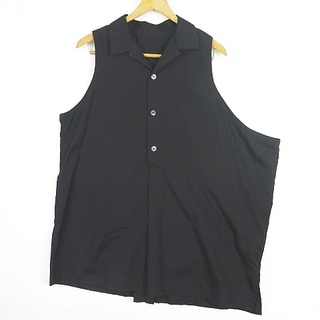 ワイズ(Y's)のワイズ Y's ノースリーブ アシンメトリー プルシャツ 2 ブラック(シャツ/ブラウス(半袖/袖なし))