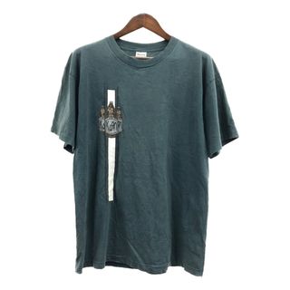 90年代 USA製 KORN コーン 半袖Ｔシャツ バンドT グリーン (メンズ XL) 中古 古着 Q6163(Tシャツ/カットソー(半袖/袖なし))