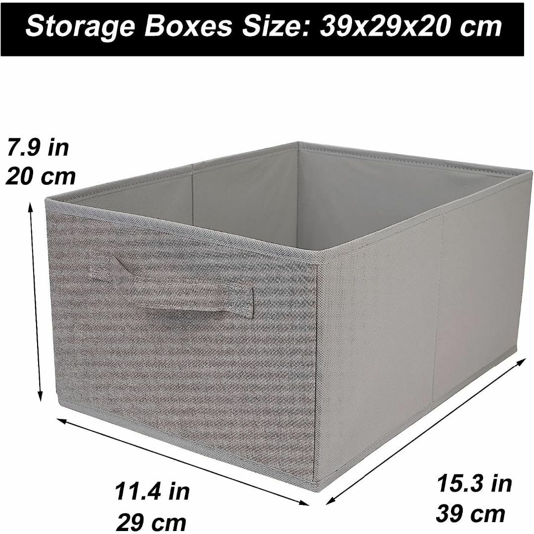 【新着商品】JAKAGO大容量 収納ボックス(4個セット) 39*29*20cm インテリア/住まい/日用品の収納家具(ケース/ボックス)の商品写真