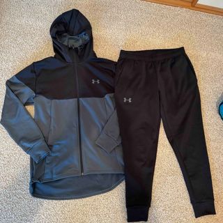 アンダーアーマー(UNDER ARMOUR)のアンダーアーマー　セットアップ　ジャージ　上下　メンズ　L パーカー(ジャージ)