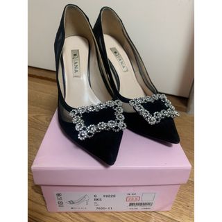 ダイアナ(DIANA)の最終値下げ！【美品】DIANA ビジュー パンプス バックル(ハイヒール/パンプス)