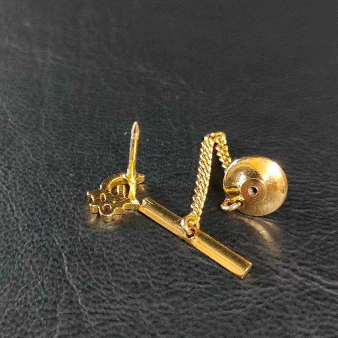 極美品】Dior ディオール ネクタイピン タイタック ゴールド 極美品】Dior ディオール ネクタイピン タイタック ゴールド