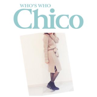 フーズフーチコ(who's who Chico)のChico リブワンピ(ひざ丈ワンピース)