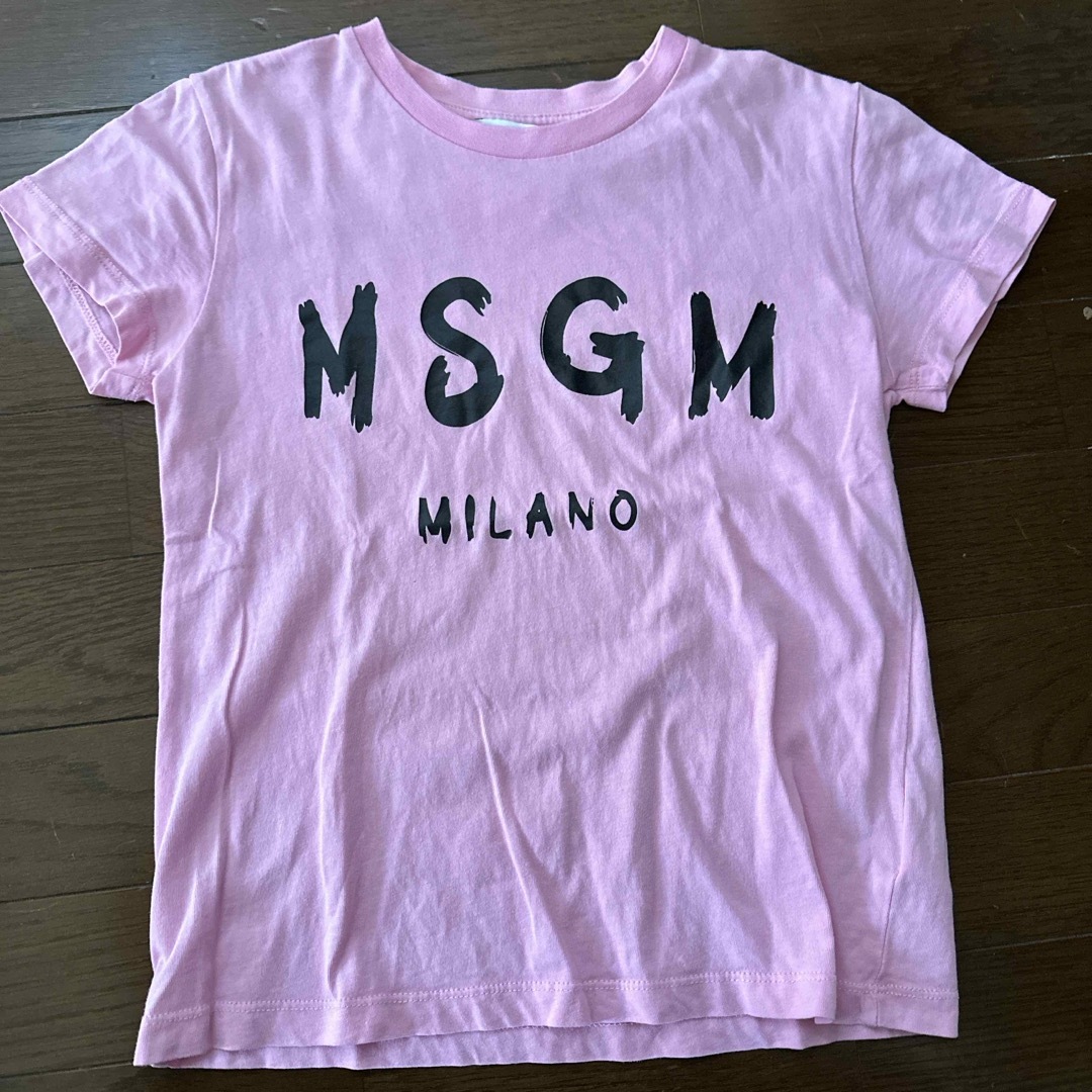 MSGM(エムエスジイエム)のMSGM キッズ　Tシャツ　ピンク　8a キッズ/ベビー/マタニティのキッズ服女の子用(90cm~)(Tシャツ/カットソー)の商品写真
