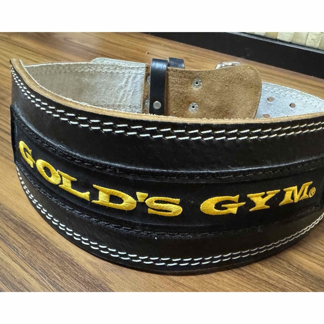 GOLD'S GYM - ゴールドジム(GOLD`S GYM) ブラックレザーベルト GOLD'S GYM - ゴールドジム(GOLD`S GYM) ブラックレザーベルト