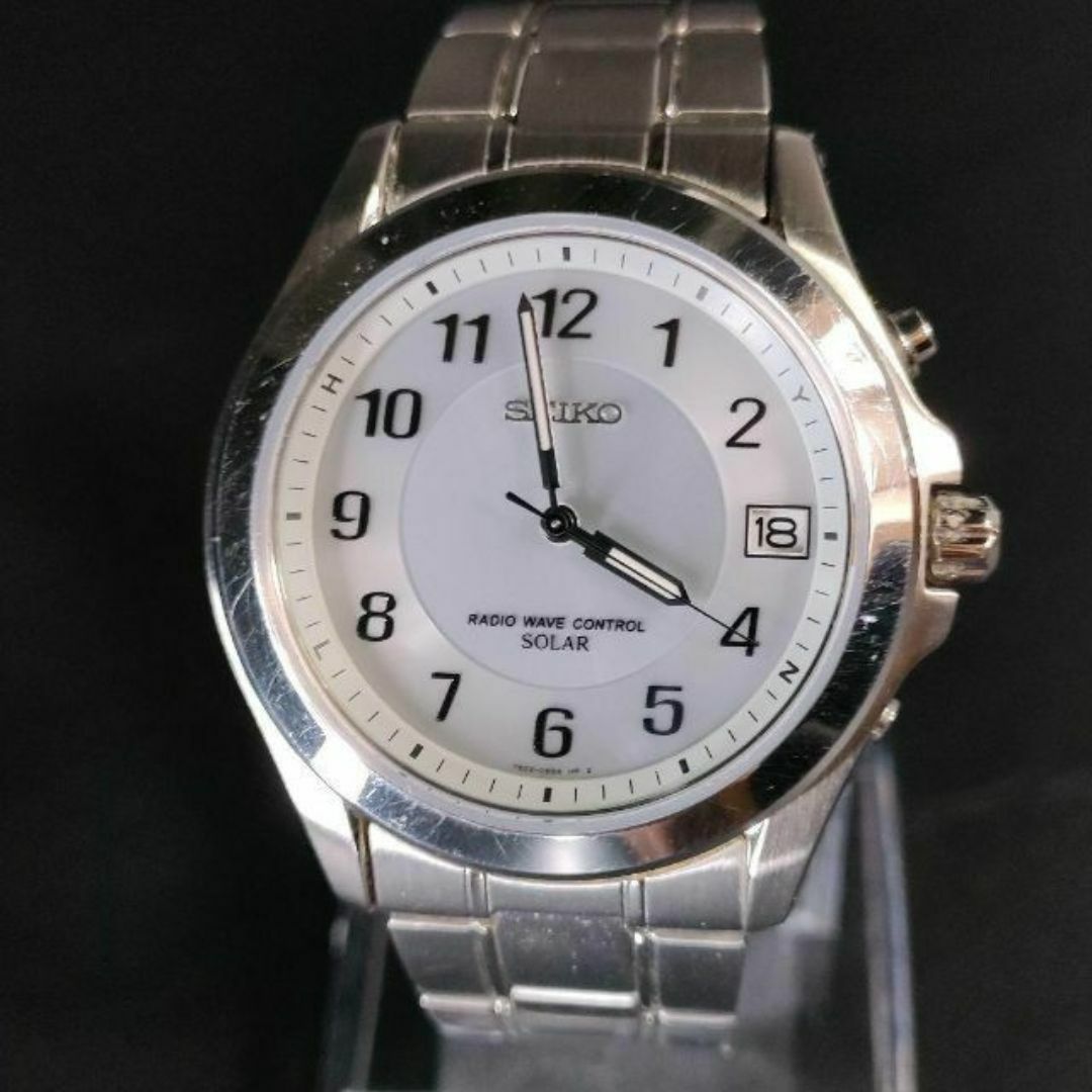 SEIKO(セイコー)の美品【稼働品】SEIKO　セイコー　7B22-0AZ0　電波ソーラー　メンズ時計 メンズの時計(腕時計(アナログ))の商品写真