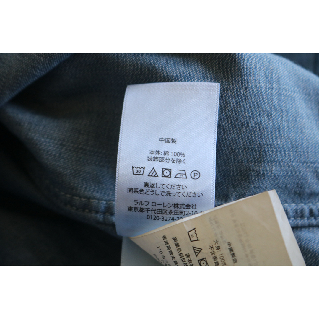 POLO RALPH LAUREN(ポロラルフローレン)の【POLO RALPH LAUREN】新品、未使用品　デニムシャツ　青　M相当★ メンズのトップス(シャツ)の商品写真