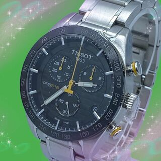 ティソ(TISSOT)の《美品　稼動品》　ティソ　T-SPORT  クロノグラフ　スモセコ　メンズ腕時計(腕時計(アナログ))