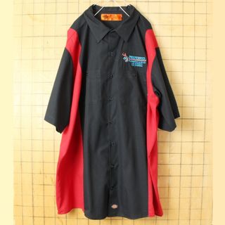 ディッキーズ(Dickies)のビッグサイズ Dickiesディッキーズワークシャツ ブラック 3XL ss28(シャツ)